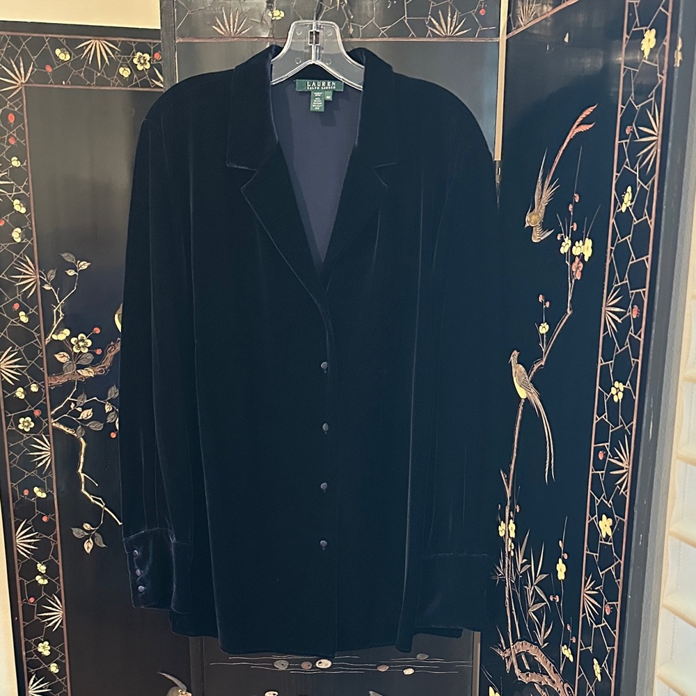 Ralph Lauren Midnight Velvet Top